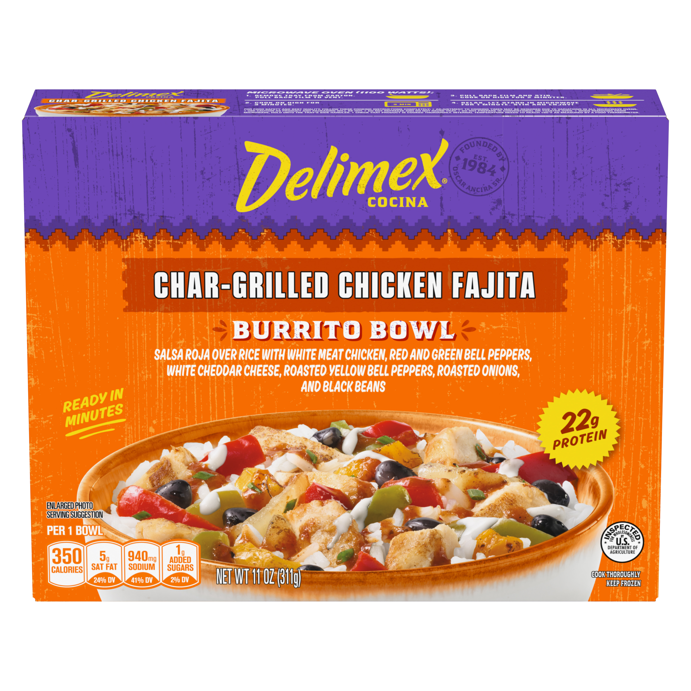 Char-Grilled Chicken Fajita Burrito Bowl