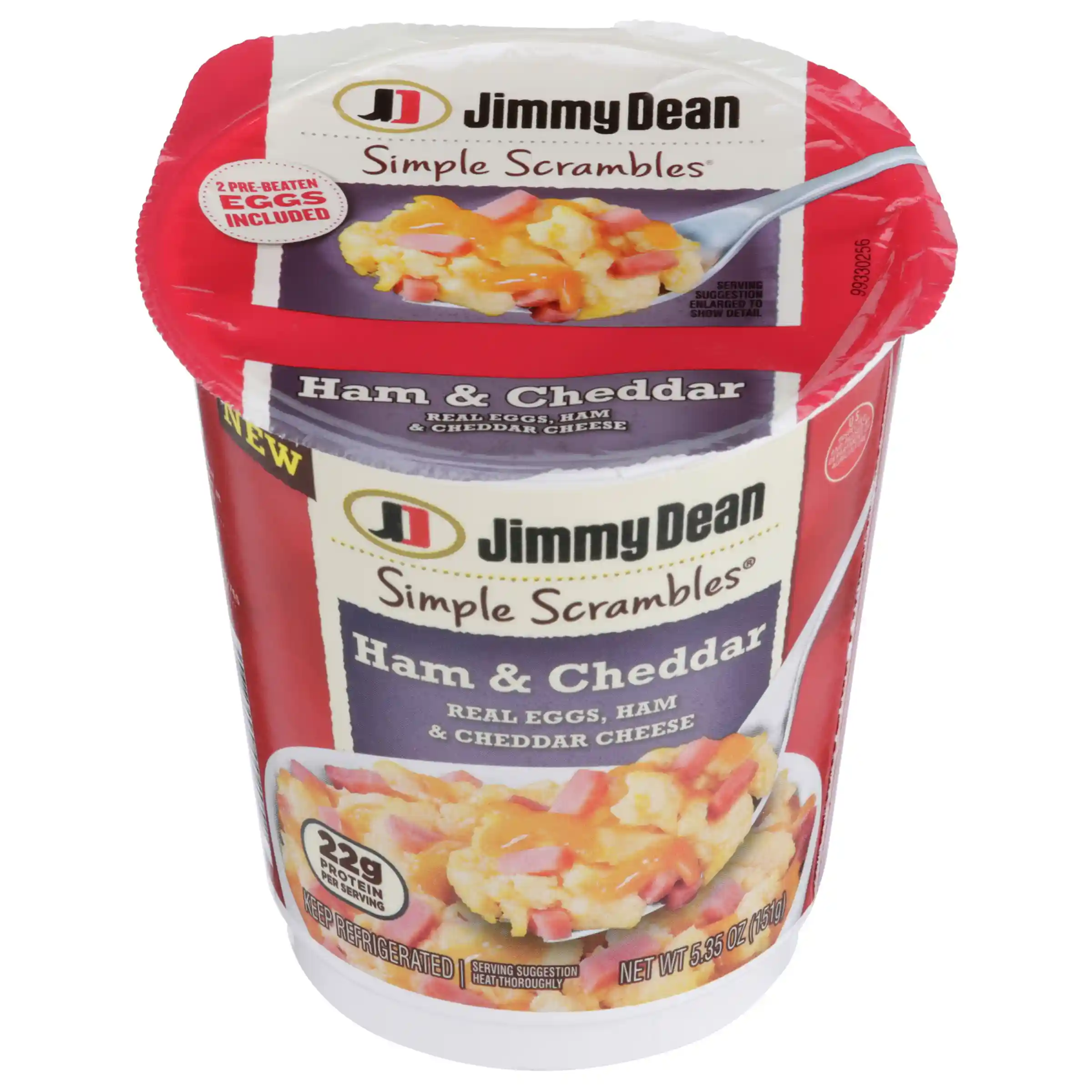 Jimmy Dean Simple Scrambles Ham & Cheddar with Real Eggs, Ham and Cheddar Cheese, 5.35 oz Cup_image_11