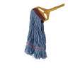 Boardwalk, Cotton Looped-End Wet Mop Head with 5" Headband, Large, Blue