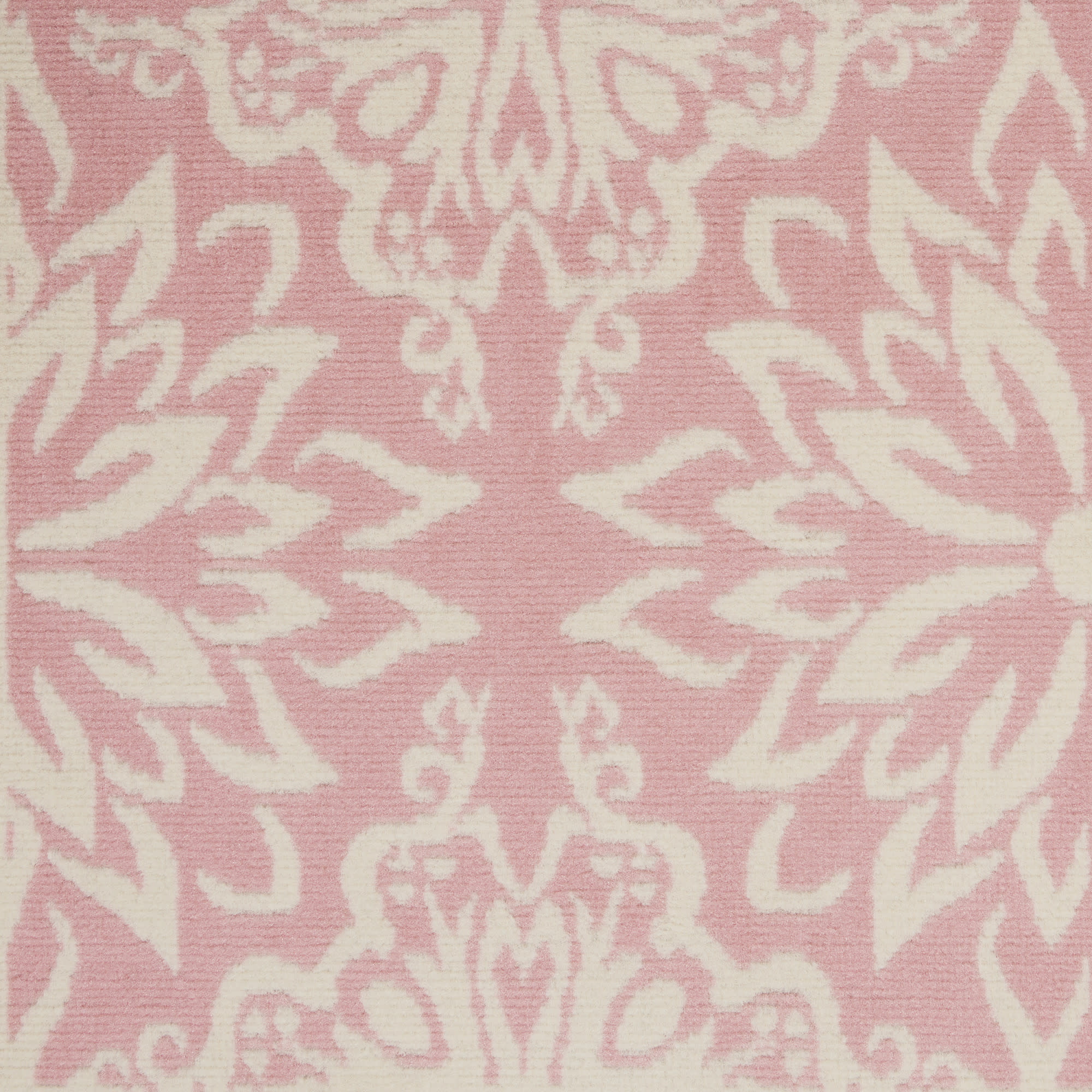 Nourison Jubilant 3' x 5' Ivory Pink Farmhouse Indoor Rug