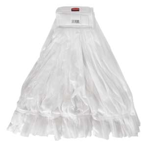 Rubbermaid Commercial, Disposable Disposable Wet Mop Head with 5" Headband, #20, White