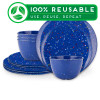 Confetti Dinnerware Set, Blue, 12-piece set slideshow image 1 Confetti Dinnerware Set, Blue, 12-piece set slideshow image 1