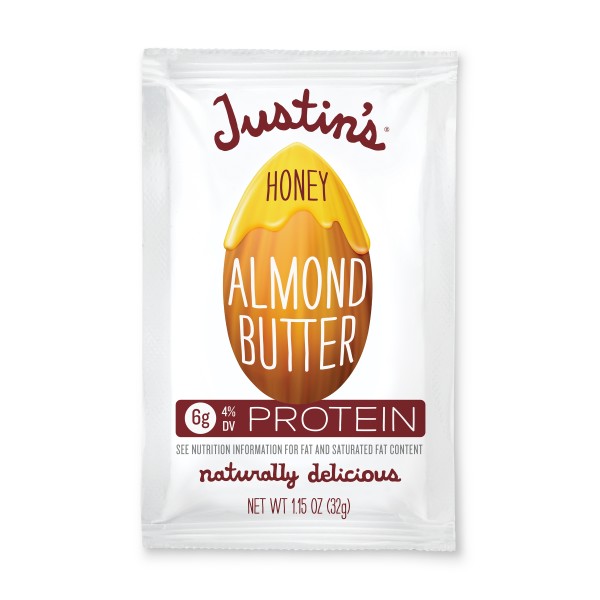 JUSTIN'S (r) Honey Almond Butter 1.15 oz Squeeze Packs . C1CB - Front Center Inner Pack (Hi Res)