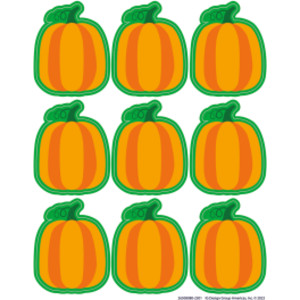 Fall Pumpkin Giant Stickers, Pack of 36