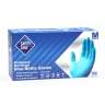 Supply Source, Safety Zone, General Purpose Gloves, Nitrile, 3.5 mil, Powder Free, M, Blue