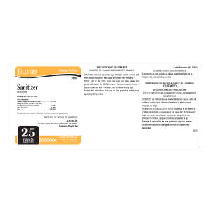 Label RTU Ars 825 Sanitizer