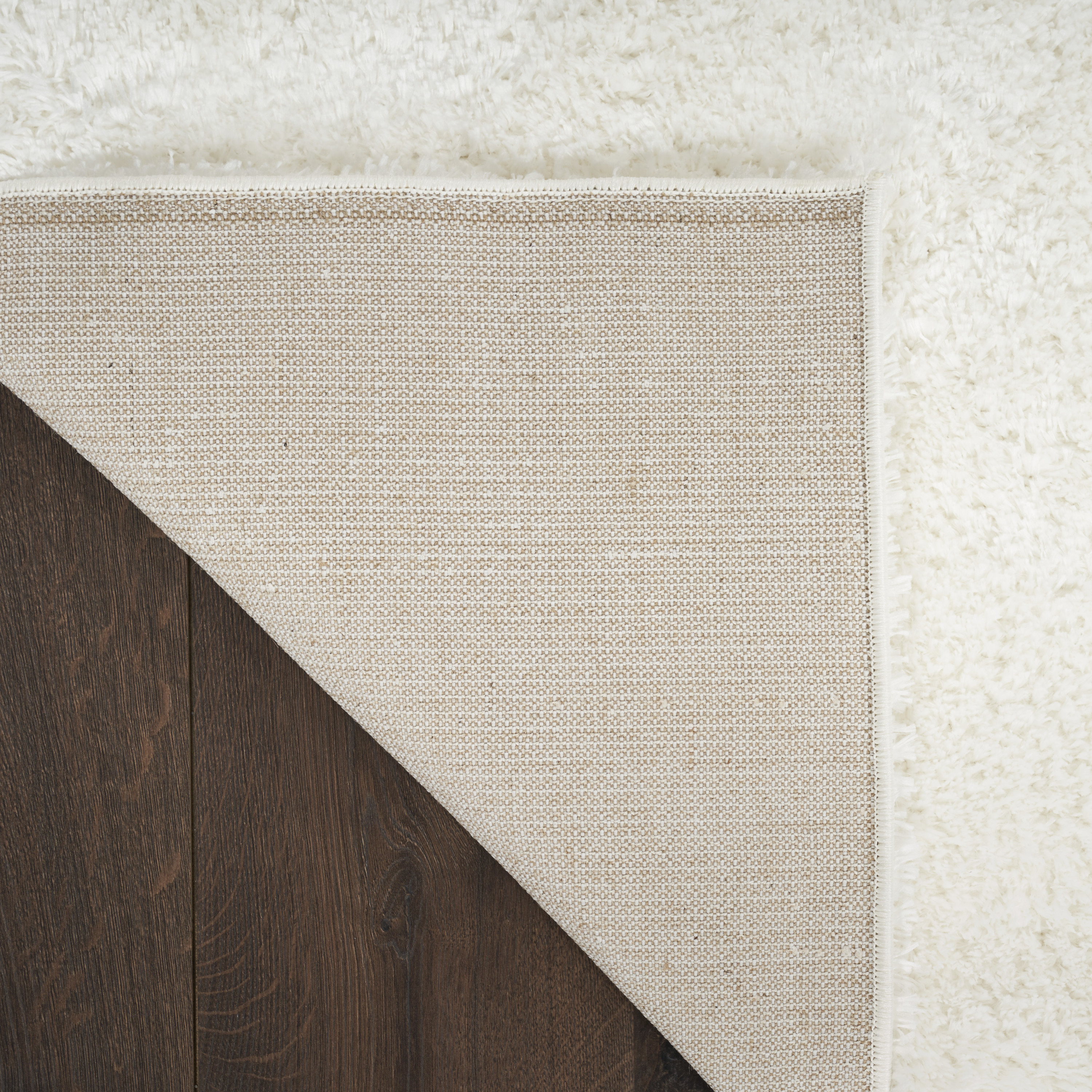 Nourison Pacific Shag 7'10" x 9'10" Ivory Shag Indoor Rug