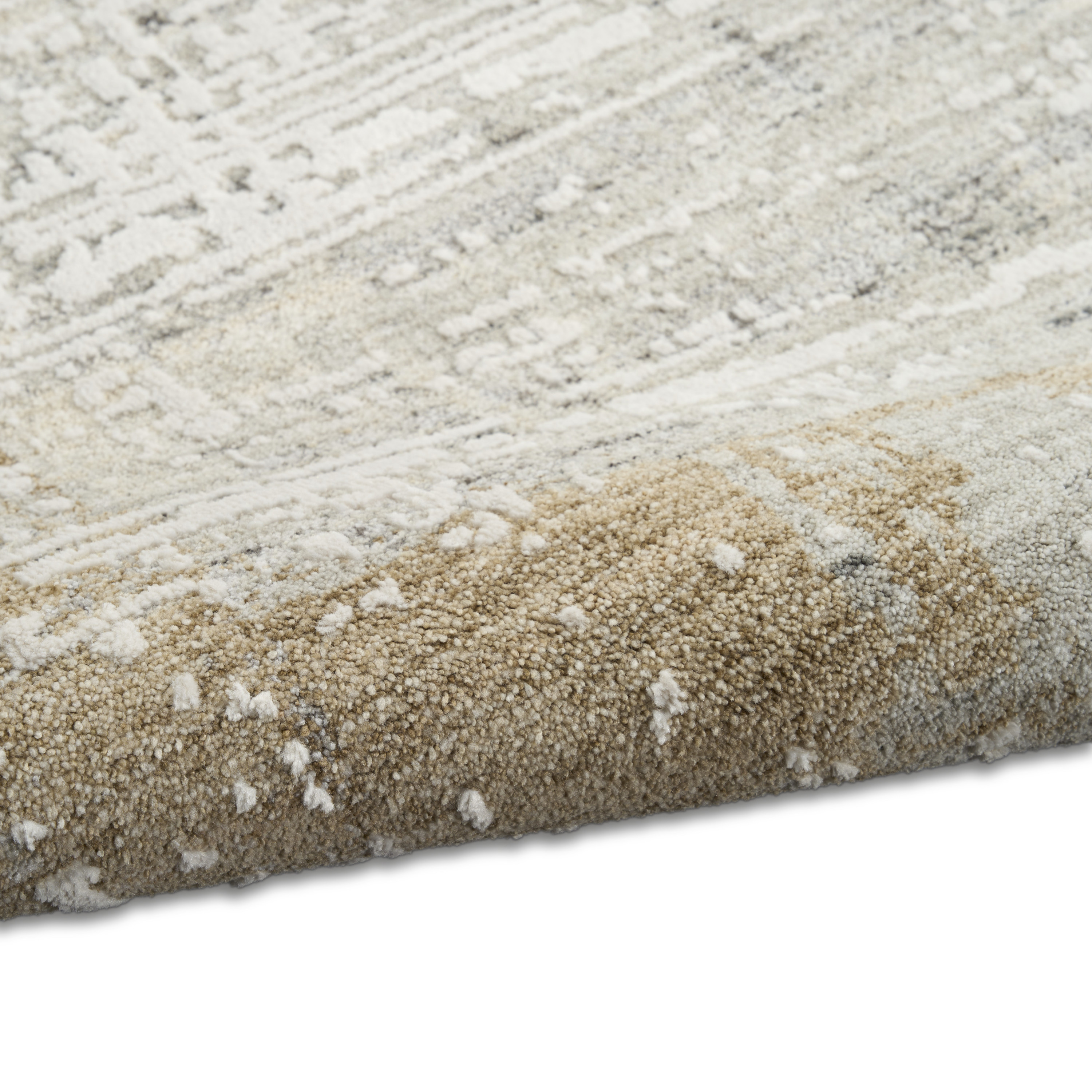 Calvin Klein CK078 Summit 7'10" x 10'2" Ivory Multicolor Modern Indoor Rug
