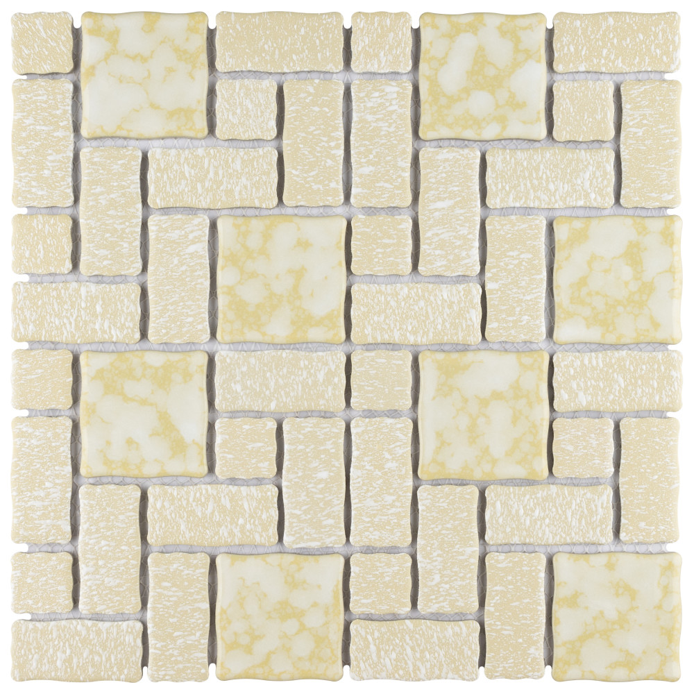 Academy Gold 11-7/8 in. x 11-7/8 in. Porcelain Mosaic Tile