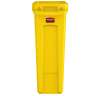 Rubbermaid Commercial, Vented Slim Jim, 23 gal, Resin, Yellow, Rectangle, Receptacle