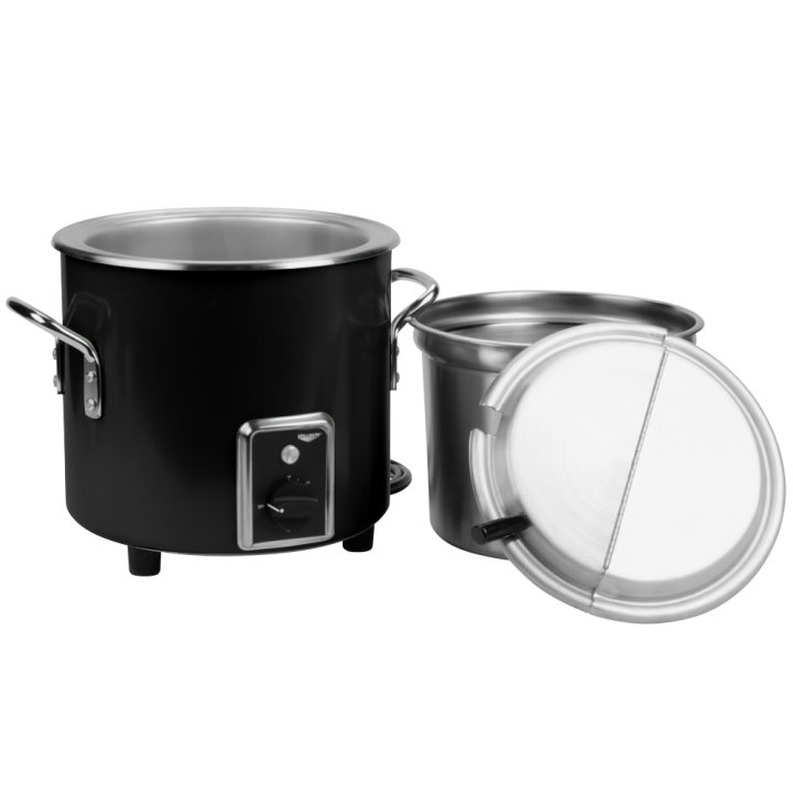 11-quart 120-volt retro stockpot rethermalizer in black black