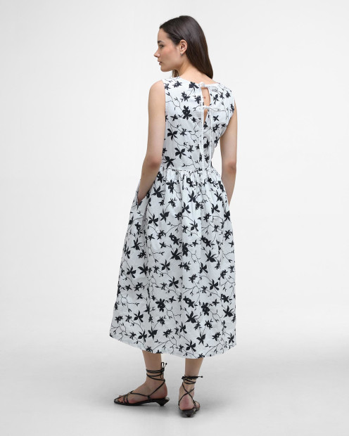 Abito midi con stampa Elina 