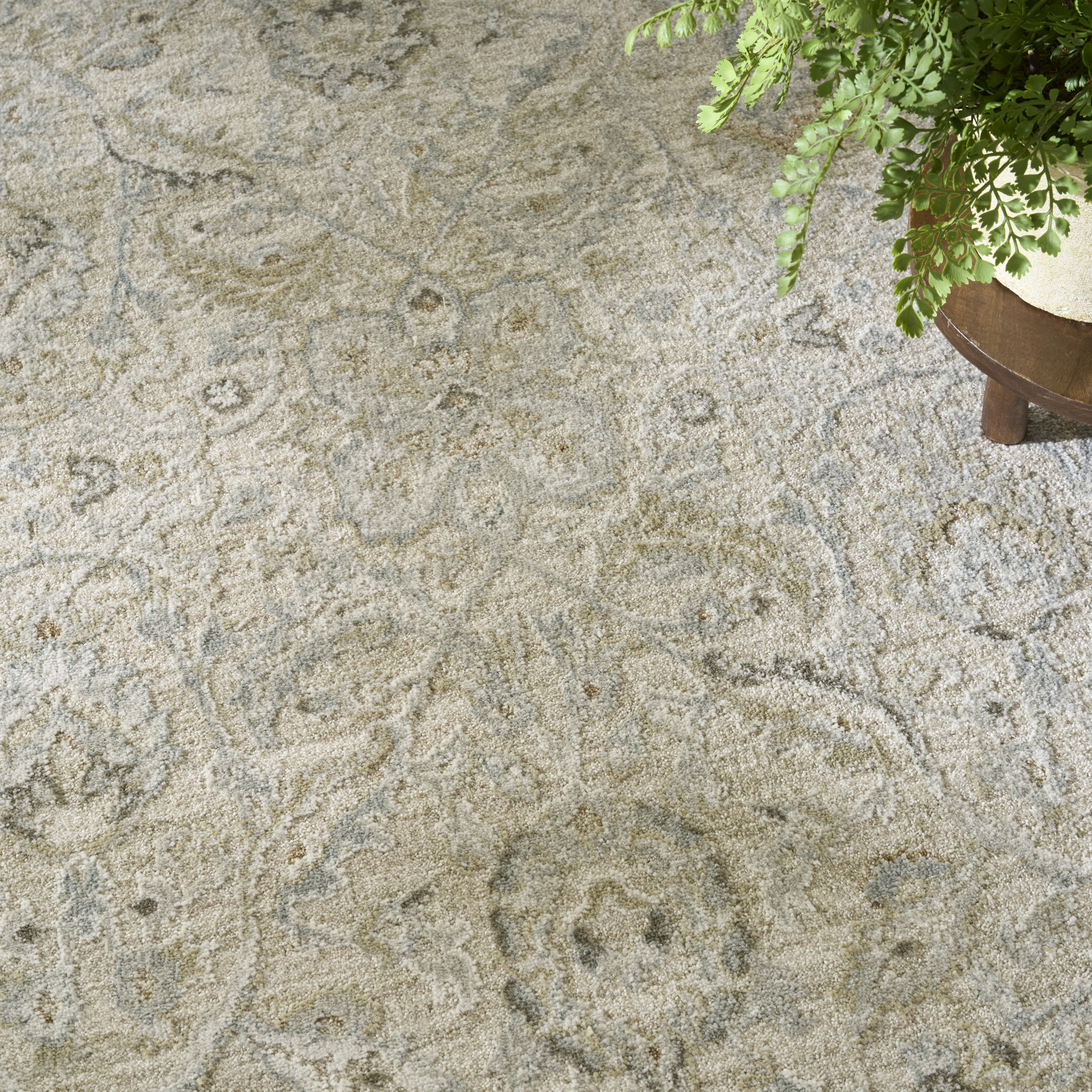 Nourison Envy 5'3" x 7'10" Taupe Vintage Indoor Rug