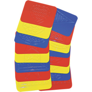 Teach Me Shapes: Rubbing Plate Shapes, Pack of 16