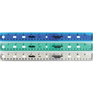 Shatter Resistant Ringbinder Ruler 12" / 30cm