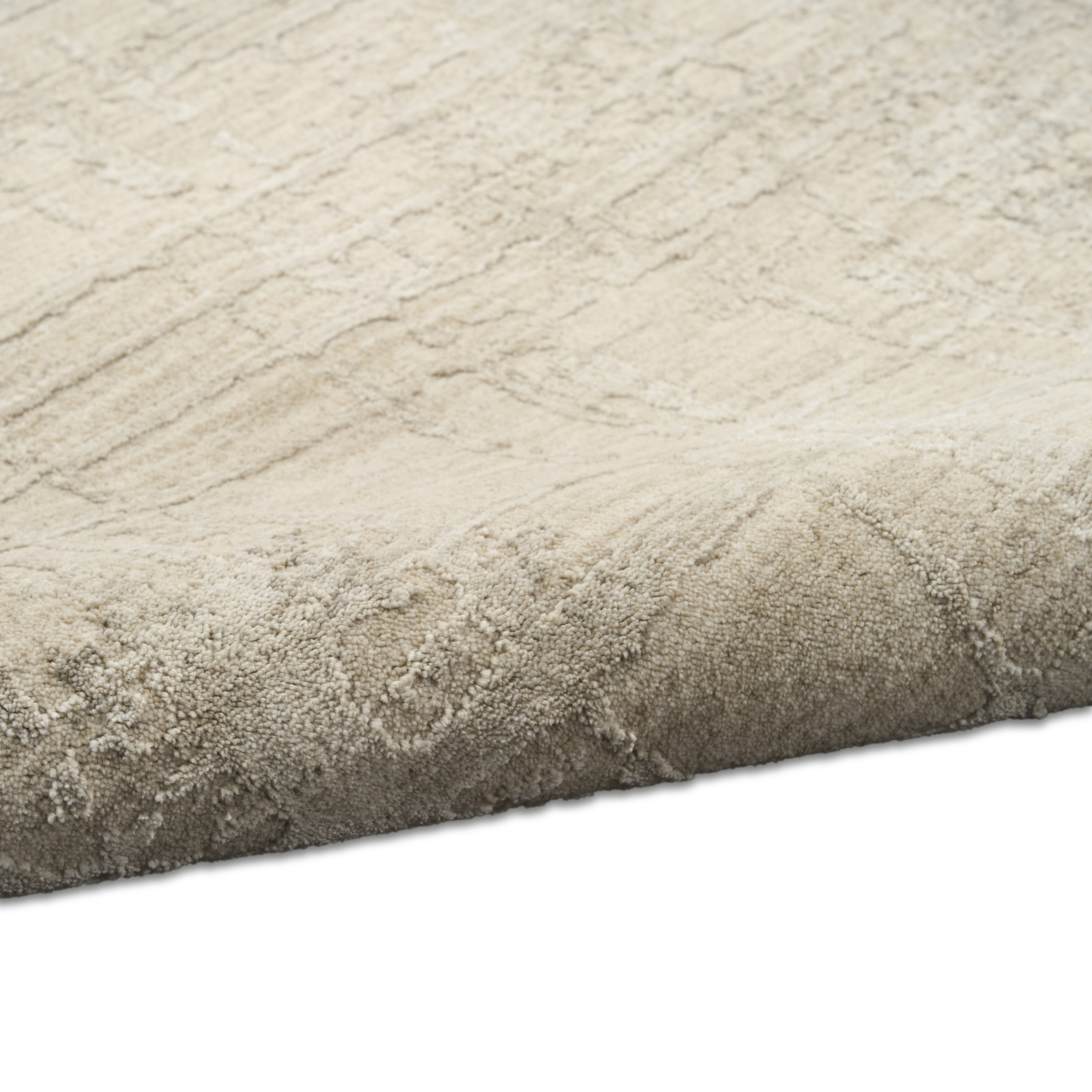 Calvin Klein CK090 Latitude 7'10" x 10'2" Ivory Beige Modern Indoor Rug