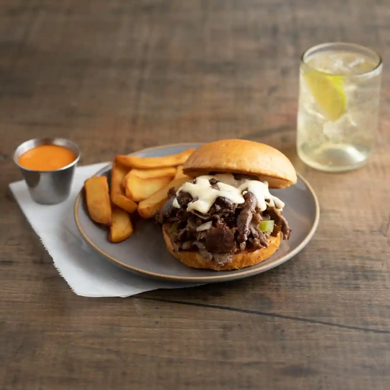 Steak-EZE® Traditional Beef Ribeye Flat Steak, Lightly Marinated, 5 oz