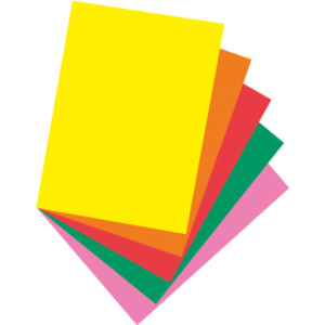 Bright Multi-Purpose Paper, 5 Assorted Colors, 24 lb., 8-1/2" x 11", 500 Sheets