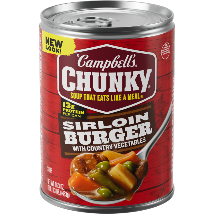 Sirloin Burger With Country Vegetable Beef Soup