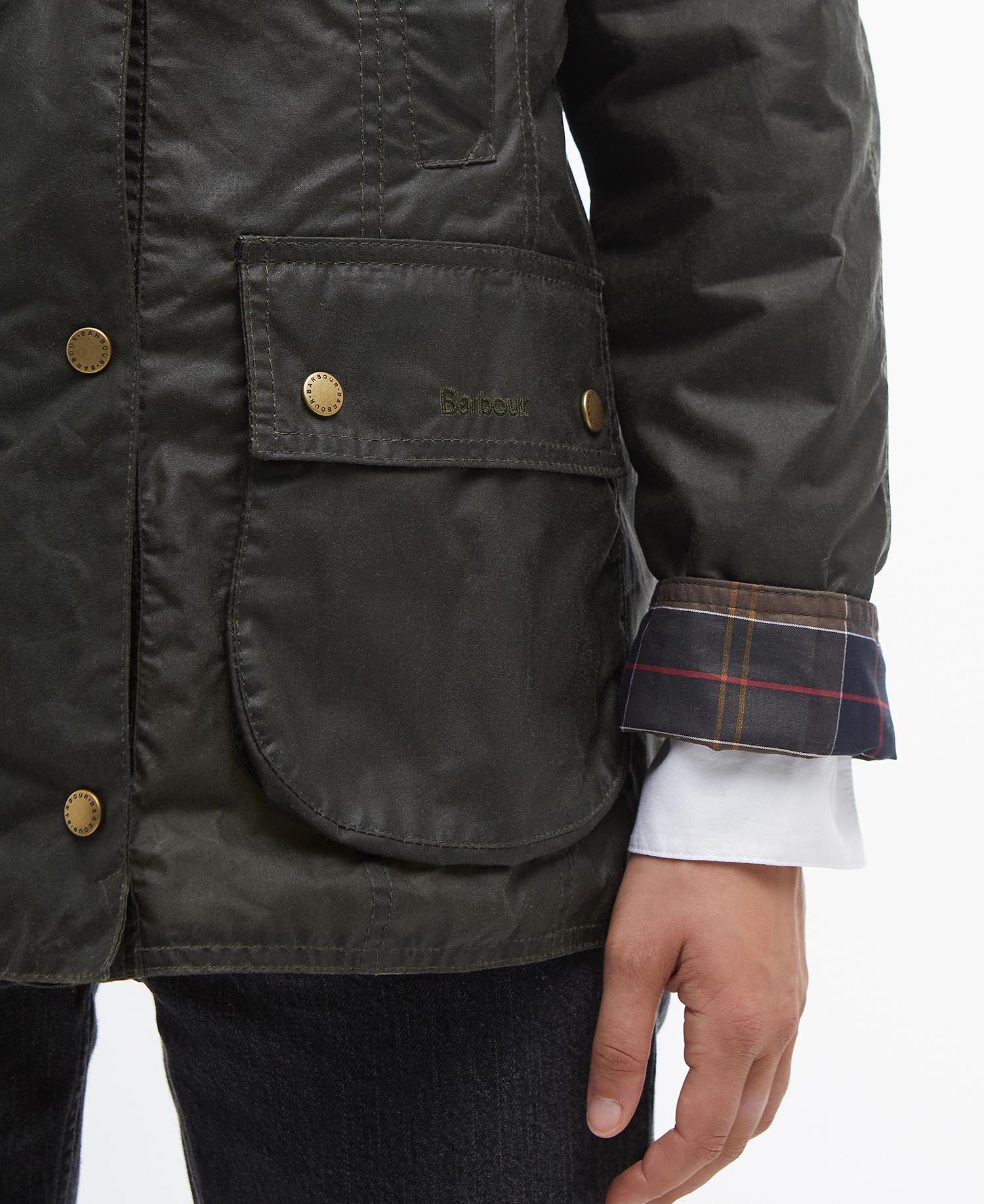 Lightweight Beadnell Waxed Jacket image number 5