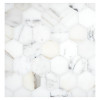 Basic Mosaic Collection Calacatta Gold Honed 2-1/4″ Hexagon Mosaic