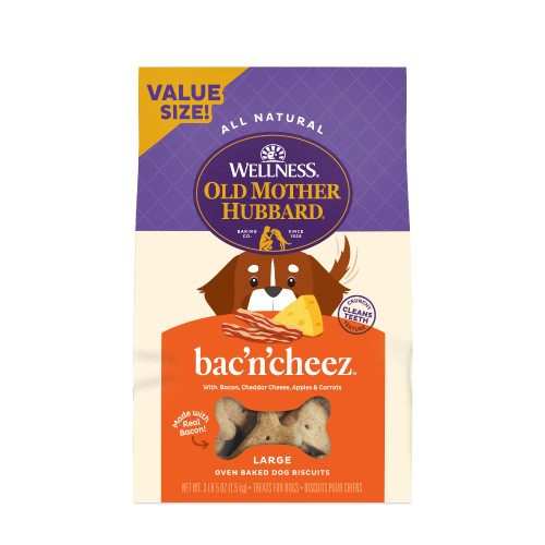 Old Mother Hubbard Classic Bac’N’Cheez Front packaging