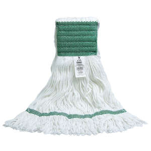 ABCO, Rayon Looped-End Wet Mop Head with 5" Headband, Medium, White