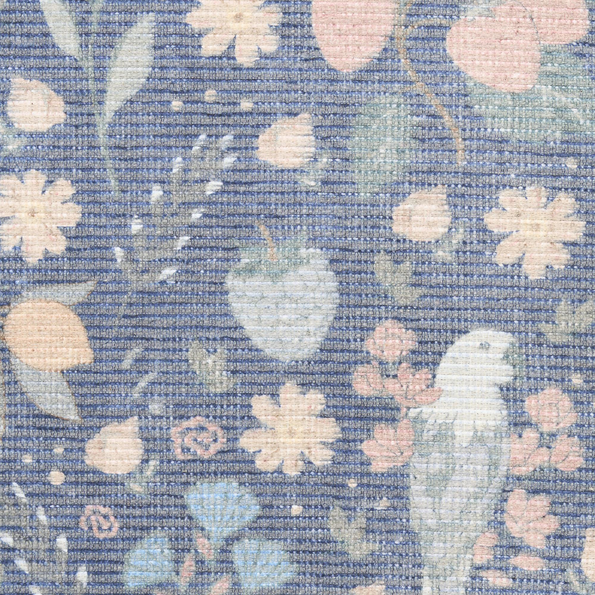 Nourison Botanical Washables 5' x 7' Blue Multicolor Modern Indoor Rug
