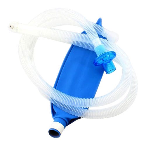 40” Pediatric Anesthesia Breathing Circuit with Gas Sampling Elbow, Breathing Filter and 2L Bag- 20/Case