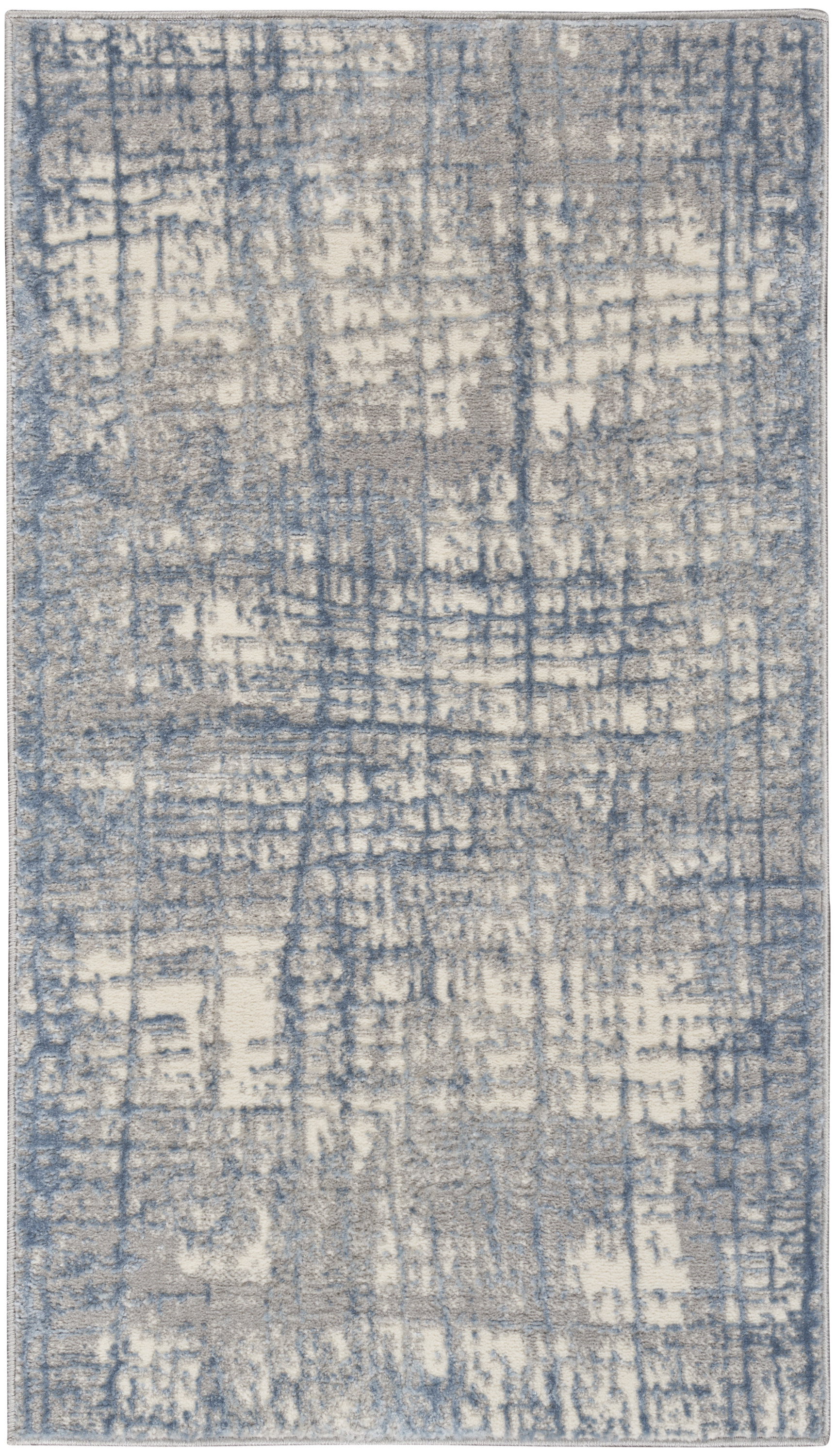 Calvin Klein CK950 Rush 3'2" x 5' Ivory Blue Modern Indoor Rug