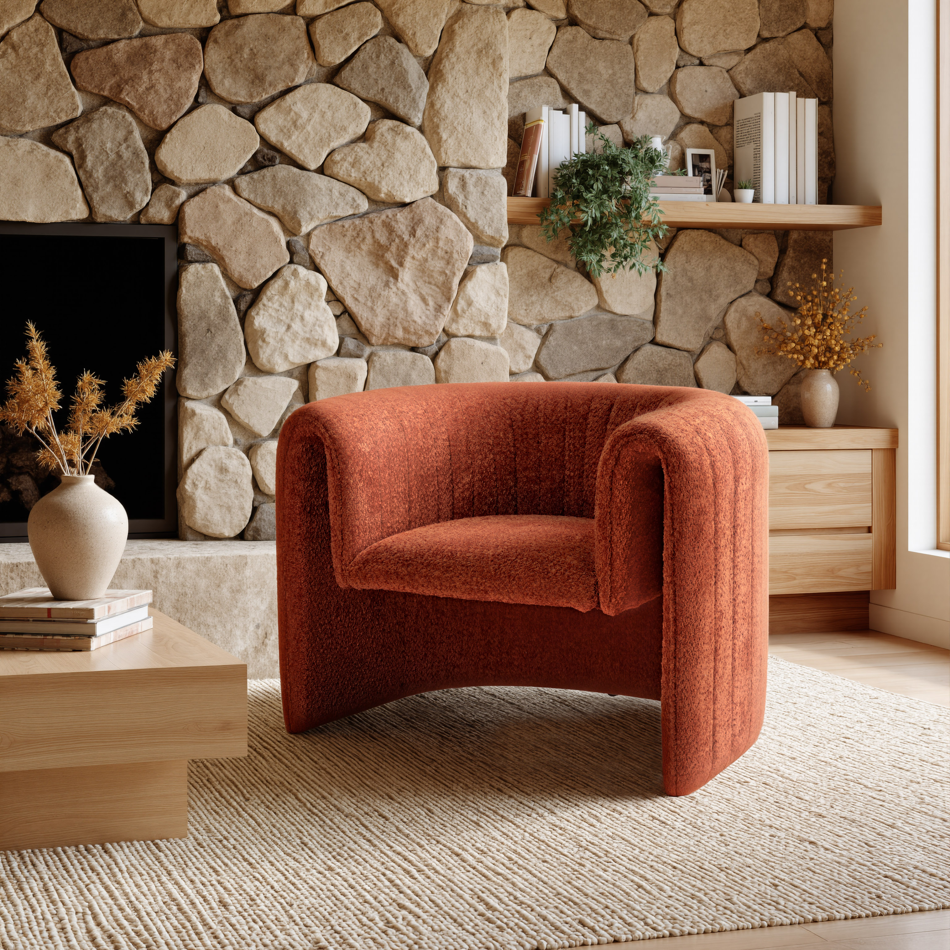 Viana Accent Chair Burnt Orange product image