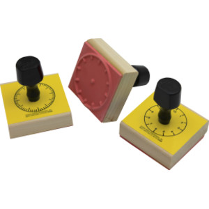 Sellos de reloj analógico, juego de 3