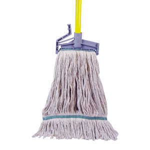 Hillyard, King Cotton Cut-End Wet Mop Head with 1.25" Headband, 16 oz, Natural
