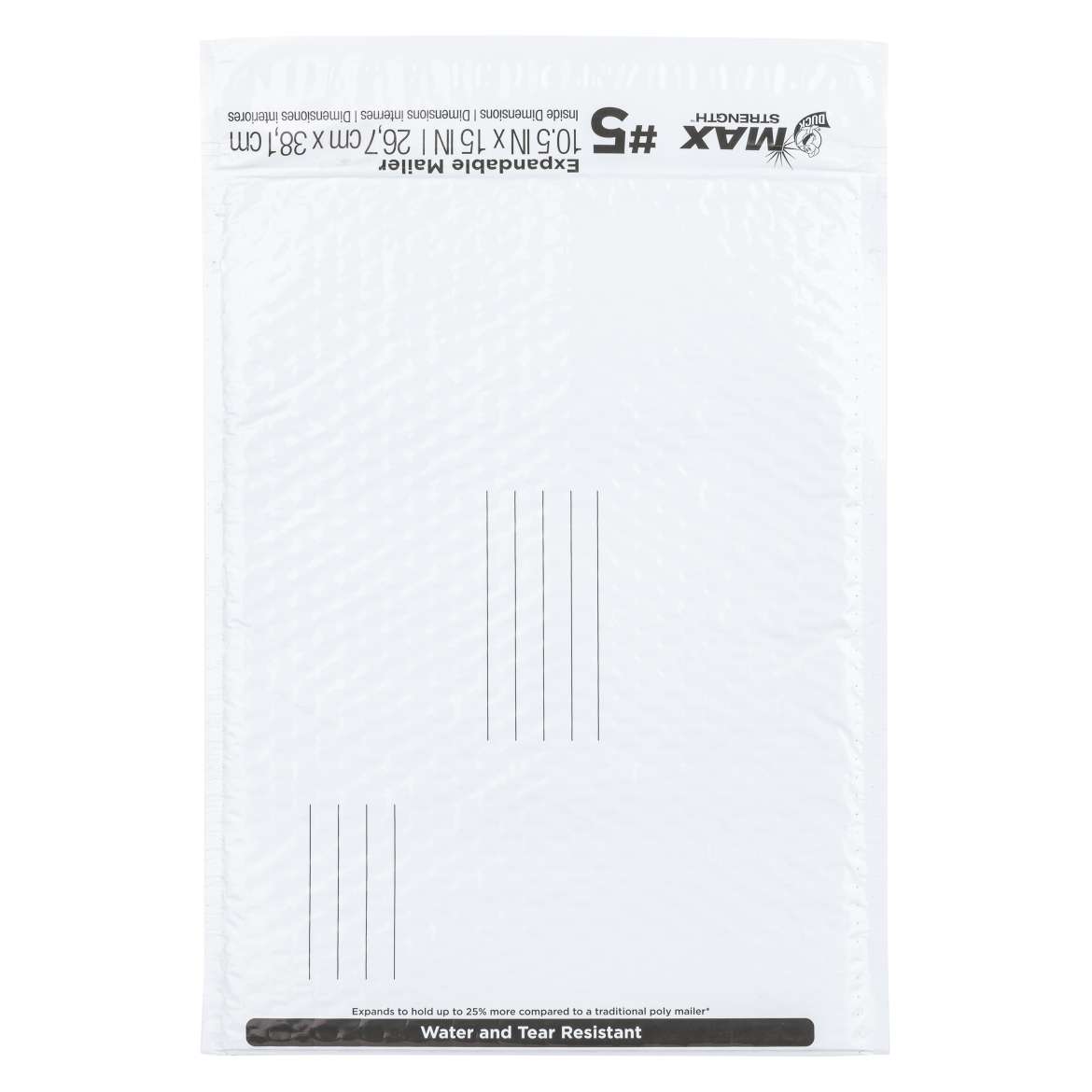 Duck Max® Brand Expandable Poly Bubble Mailer Image