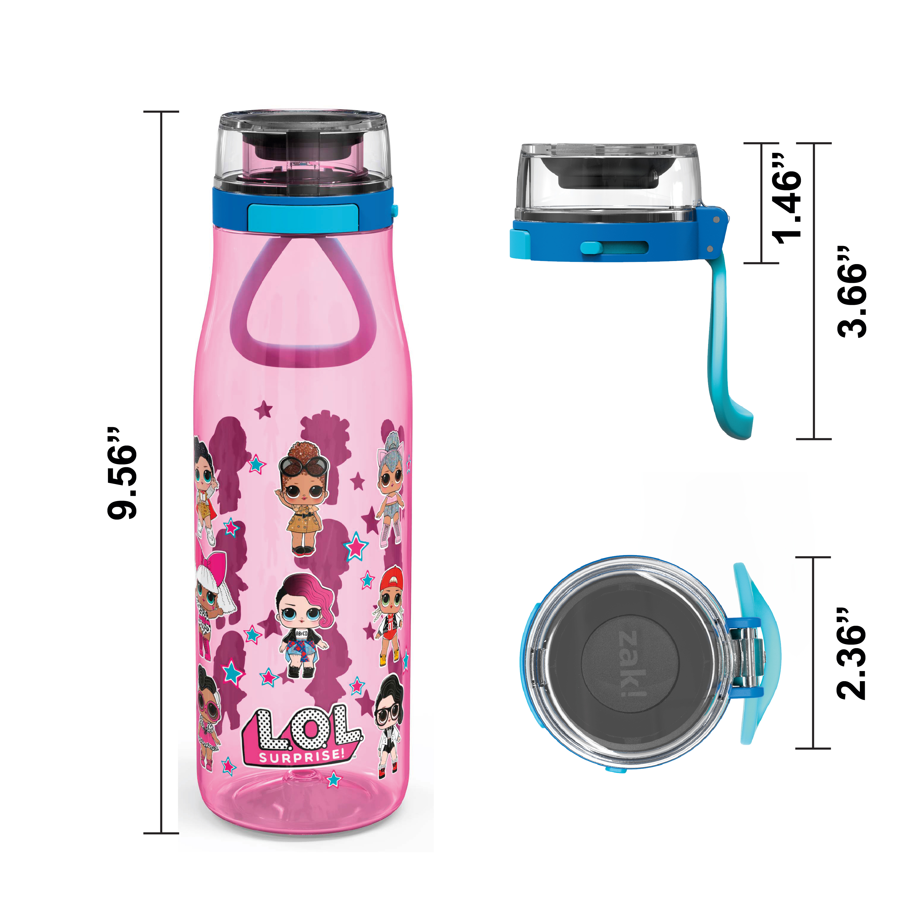 LOL Surprise 25 ounce Water Bottle, Favorite LOL Characters, 3-piece set slideshow image 8 LOL Surprise 25 ounce Water Bottle, Favorite LOL Characters, 3-piece set slideshow image 8