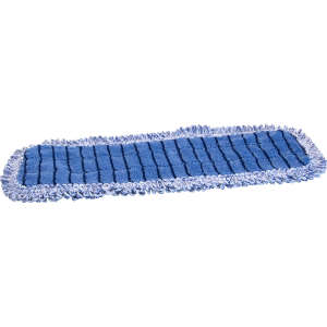 Hillyard, Trident, Scrubber Microfiber Hook & Loop Mop with Fringe, 18"W, Blue