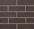 Thin Brick Charcoal 2×8 Left Cap Closed Corner