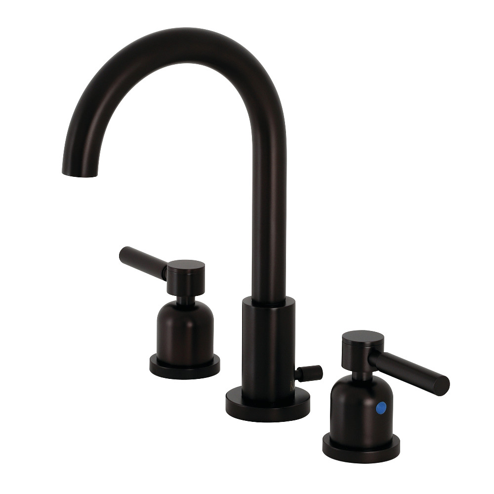Widespread Bathroom Faucet with Brass Pop-Up, Oil Rubbed Bronze with 7 Finish Options