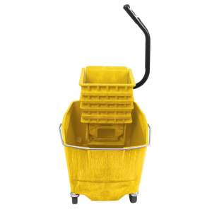 Impact, White Premium Combo, 35qt, Mop Bucket w/ Sidepress Wringer, Yellow