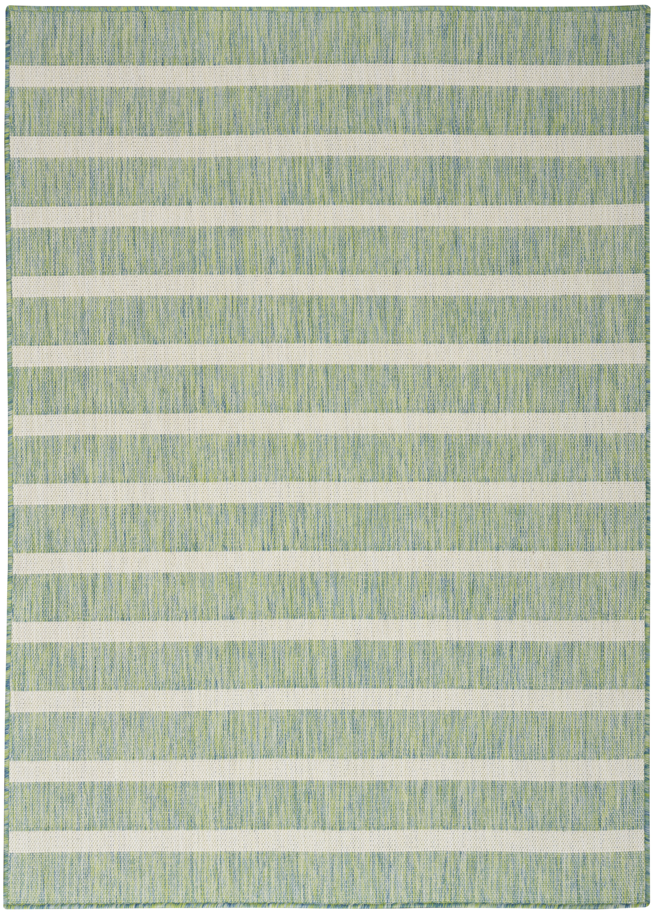 Nourison Positano 7' x 10' Blue Green Ivory Modern Rug