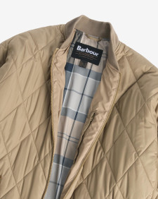 Rhea Quilted Jacket Military Brown/Sky Dress Tartan