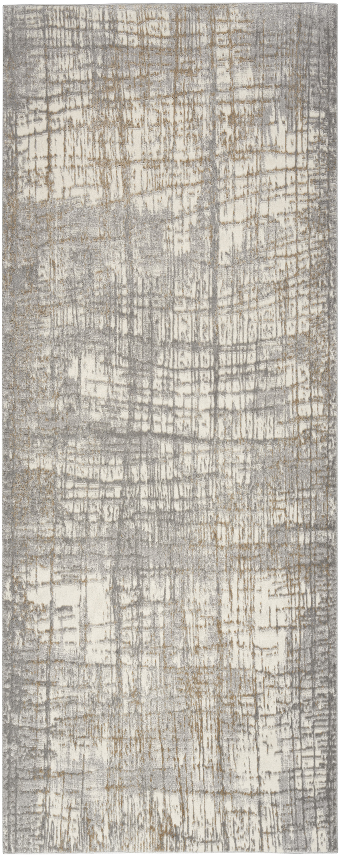 Calvin Klein CK950 Rush 2'3" x 7'3" Ivory Grey Modern Indoor Rug