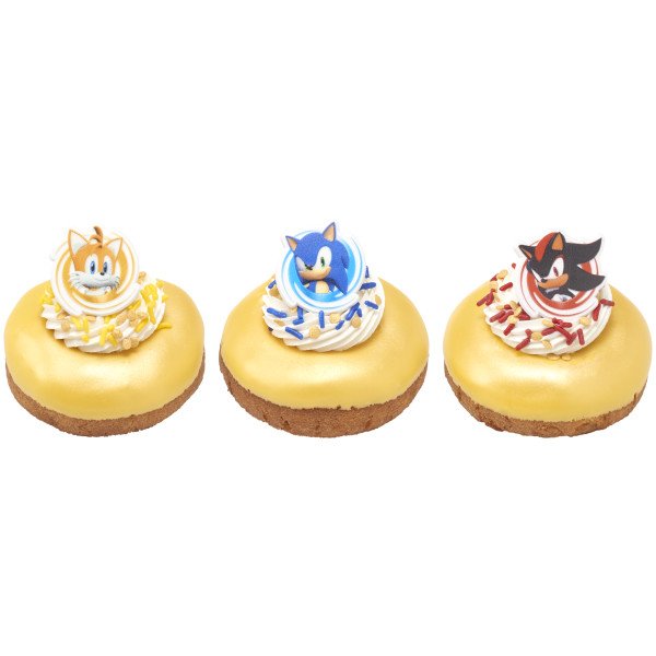 Sonic, Tails and Shadow Cupcake Rings