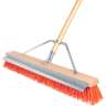 Carlisle, Flo-Pac®, 24in, Sweep With Steel Scraper Blade, Polypropylene Bristles, Orange