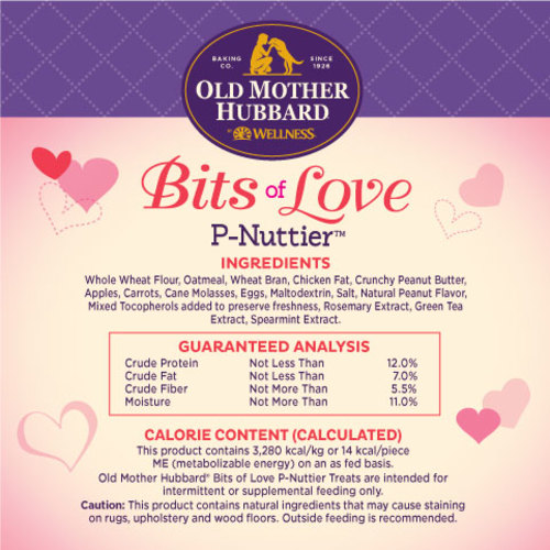 <p>Whole Wheat Flour, Oatmeal, Wheat Bran, Chicken Fat, Crunchy Peanut Butter, Apples, Carrots, Cane Molasses, Eggs, Maltodextrin, Salt, Natural Peanut Flavor, Mixed Tocopherols added to preserve freshness, Rosemary Extract, Green Tea Extract, Spearmint Extract.</p>
