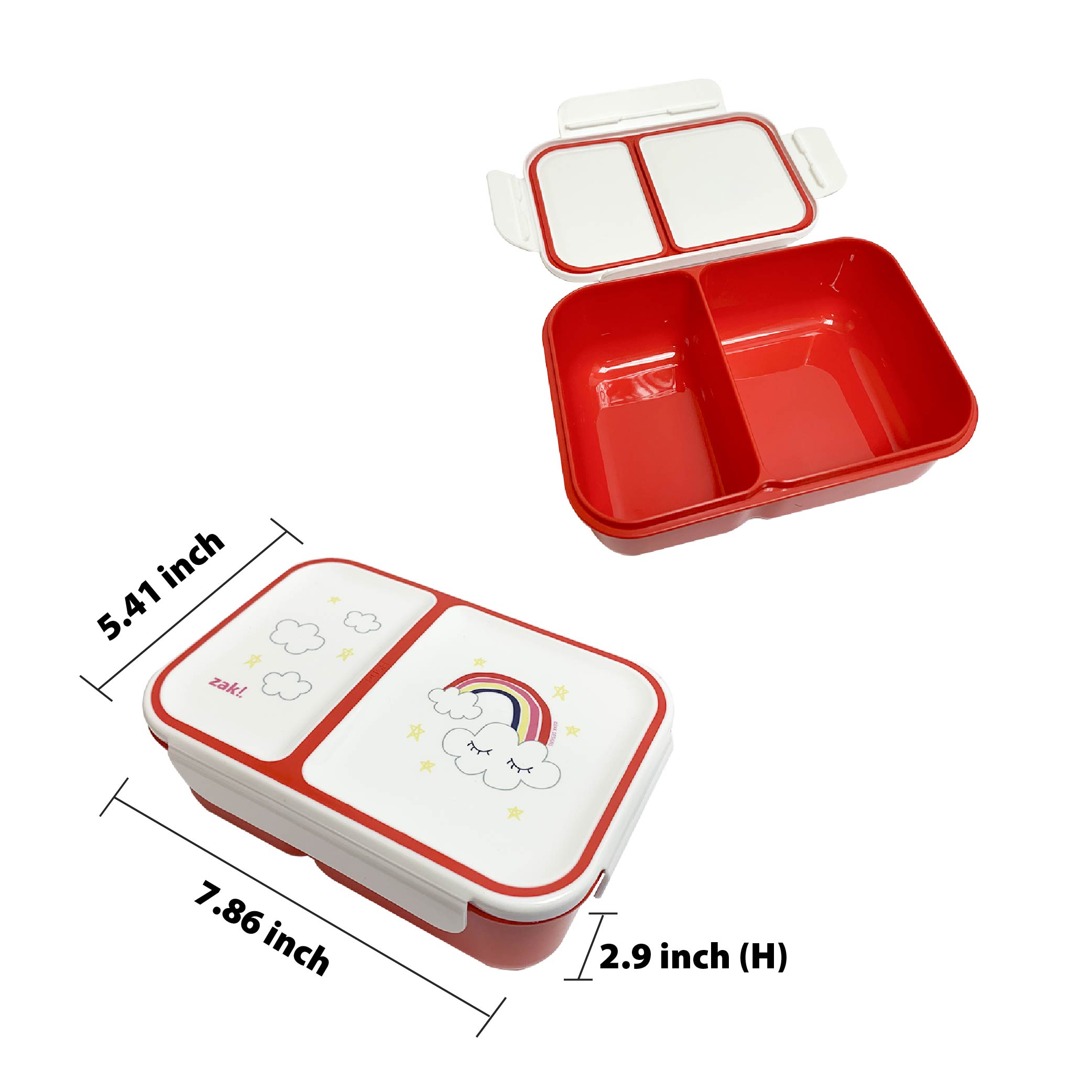 Happy Things Dual-compartment Reusable Bento Box, Clouds slideshow image 6 Happy Things Dual-compartment Reusable Bento Box, Clouds slideshow image 6