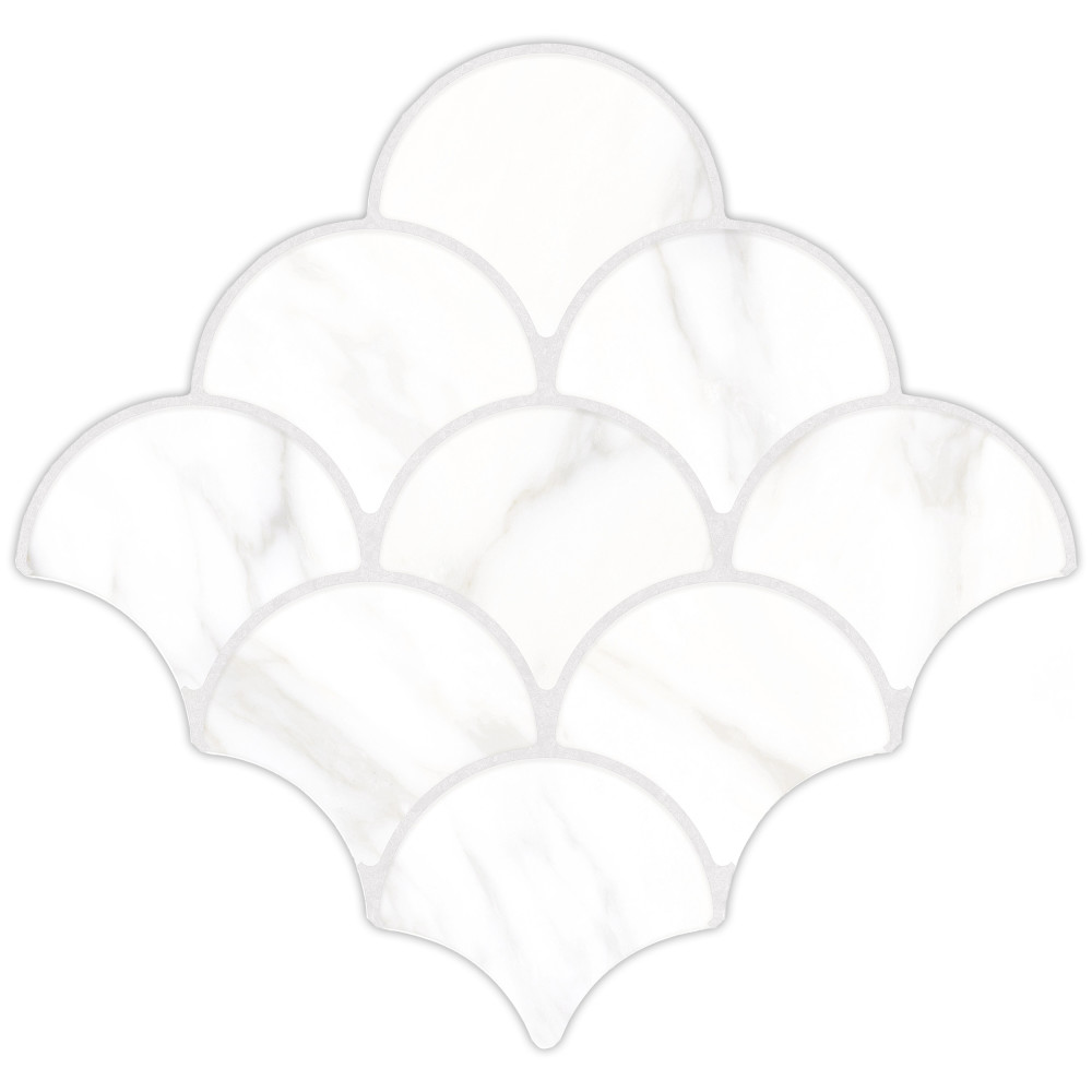 Scala Statuario 12-1/8 in. x 12-1/8 in. Porcelain Floor and Wall Tile