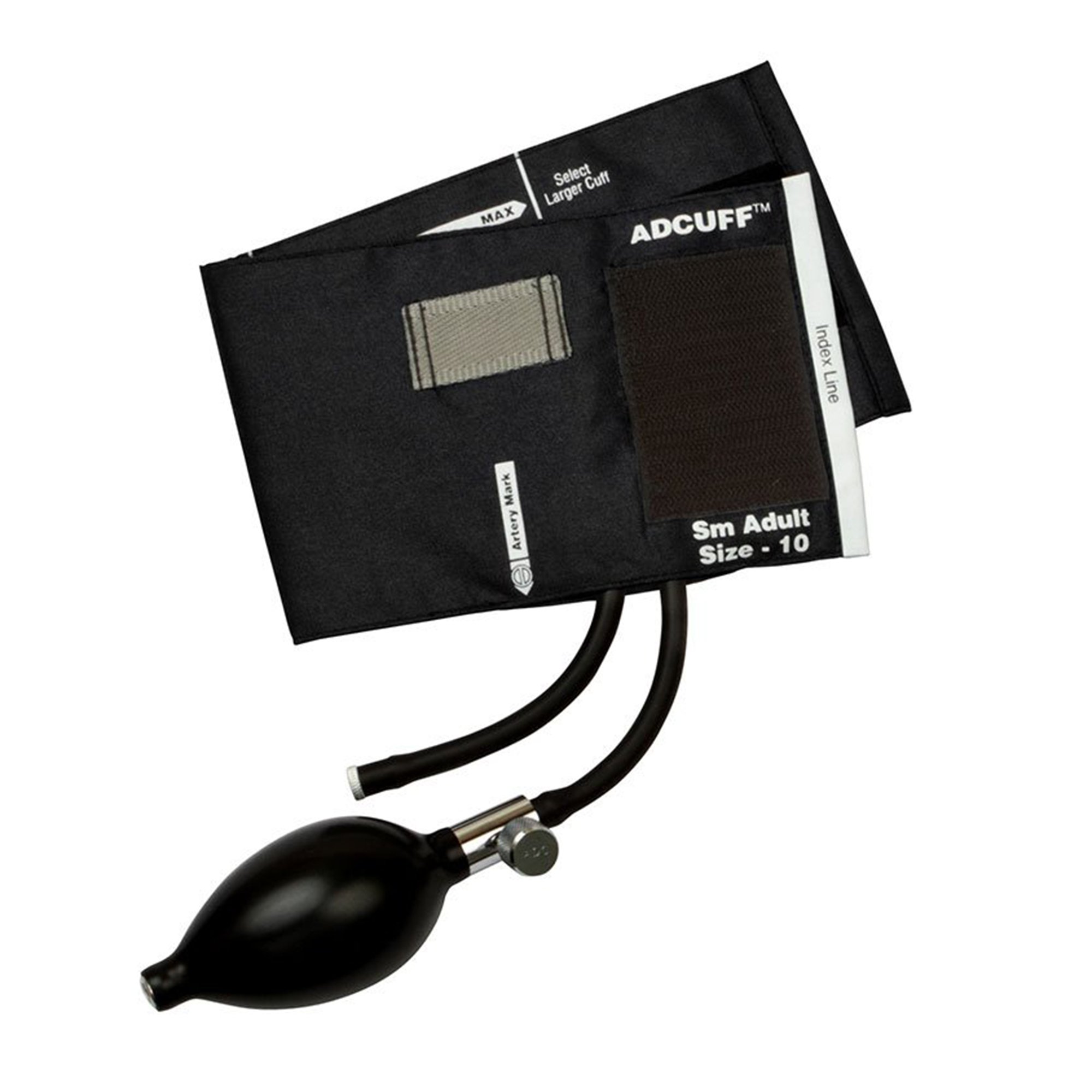 Adcuff™ Reusable Blood Pressure Cuff and Bulb, Black, 19 – 27 cm