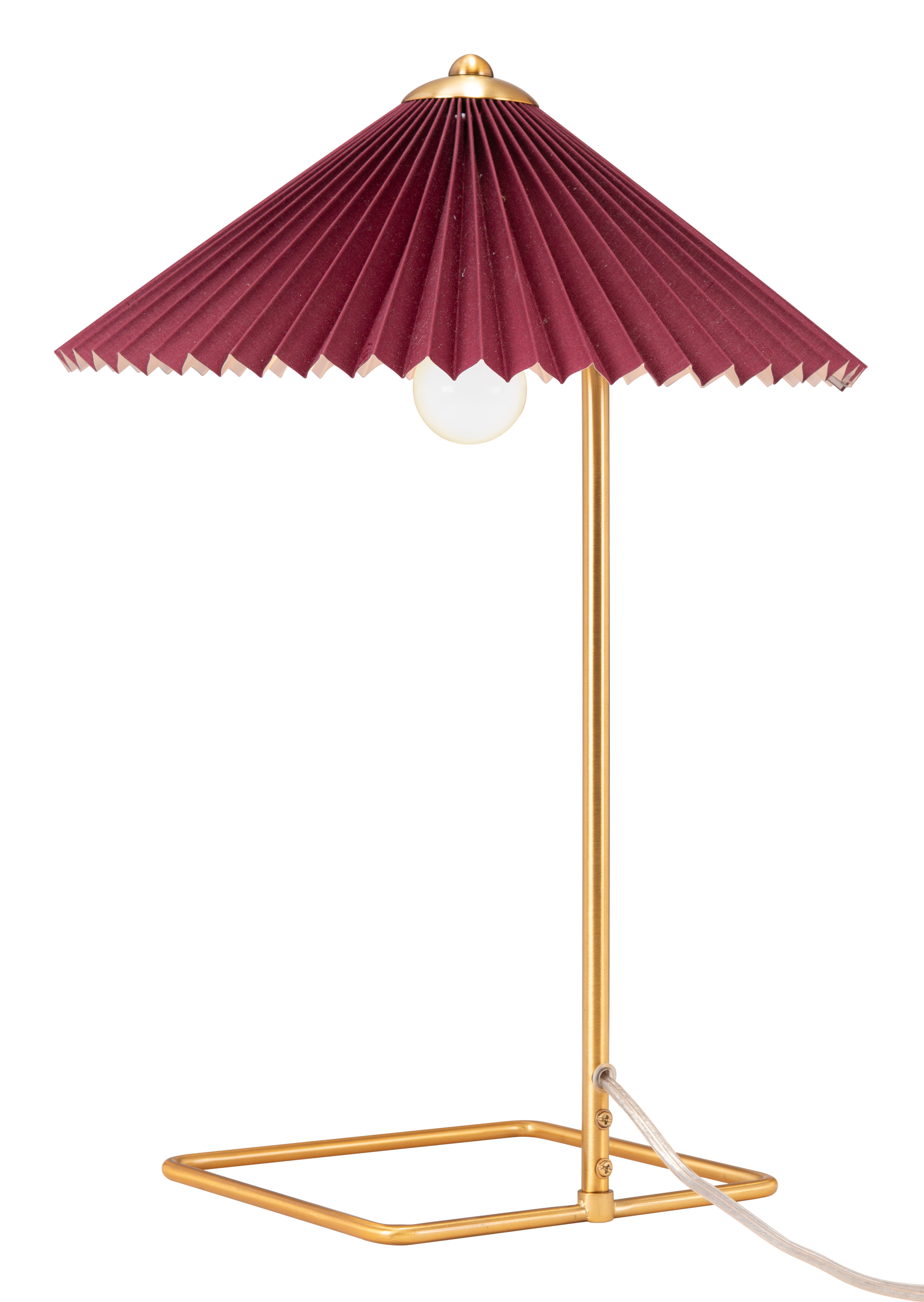Charo Table Lamp Red & Gold product image