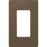 Claro 1 Gang Wall Plate for Decorator-Style Dimmers Switches and Outlets Satin Finish SC-1-EP Espresso